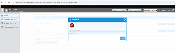 valutatools - sleutel
