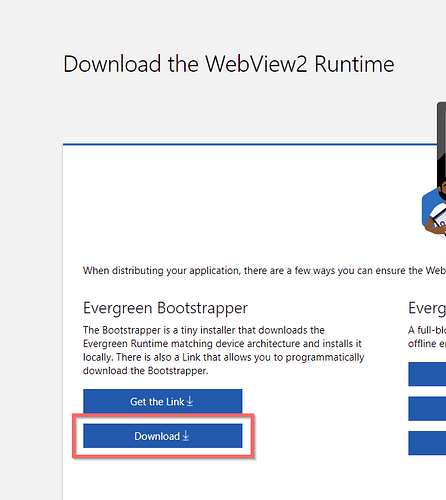 Download WebView2 Runtime