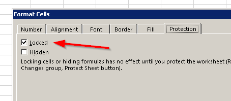 Excel Protection - Locked cells