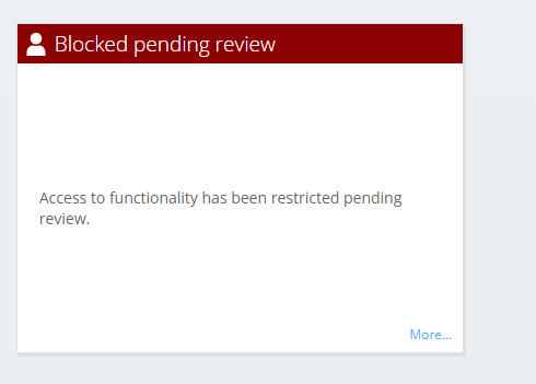 Blocked pending review
