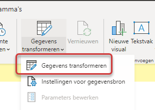 Gegevens transformeren in Power BI Desktop