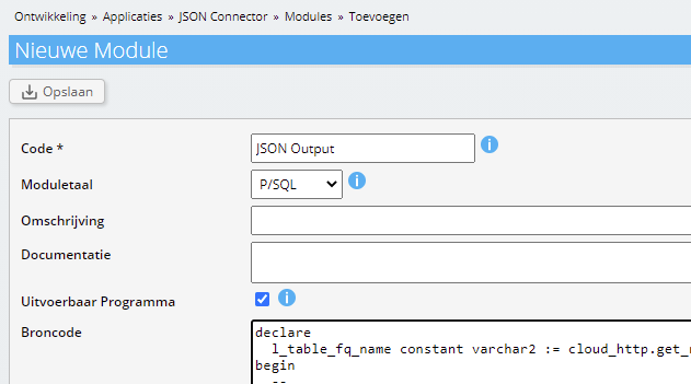 JSON output voor Qlik REST Connector